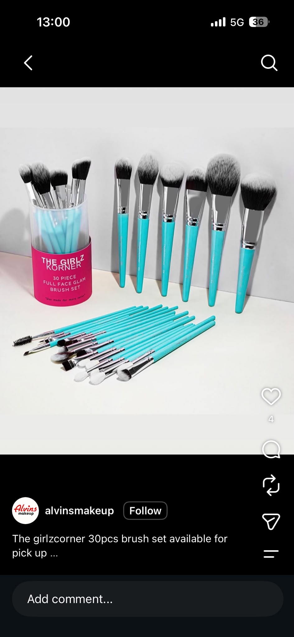 The Girlzkorner 30 piece Brush set